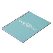 Blauw modern type notitieboek (Linkerzijde)