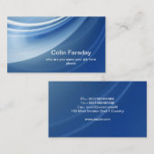 blauw modern visitekaartje (Voorkant / Achterkant)