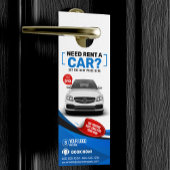 Blauw Moderne Auto Huren Autoverhuur Auto Huren Deurhanger
