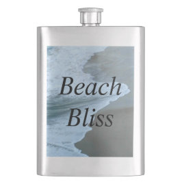 Blauw moderne elegante strandgelukzaligheid flacon