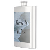 Blauw moderne elegante strandgelukzaligheid flacon (Links)