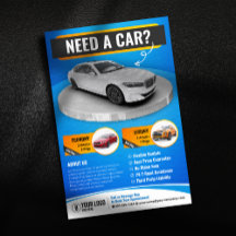 Blauw Moderne Luxe Autoverhuur Auto Huren