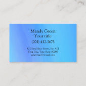 Blauw Moderne Professionele Logo en QR Code Visitekaartje (Achterkant)