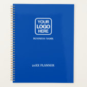 Blauw | Moderne professionele witte zakelijke Logo Planner (Voorkant)
