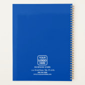 Blauw | Moderne professionele witte zakelijke Logo Planner (Achterkant)