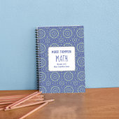 Blauw Moderne School Gepersonaliseerd Notitieboek