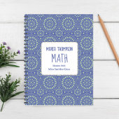 Blauw Moderne School Gepersonaliseerd Notitieboek