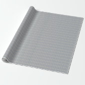 Blauw- Moderne Tegel Cadeaupapier (Uitgerold)