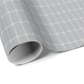 Blauw- Moderne Tegel Cadeaupapier (Rol Hoek)