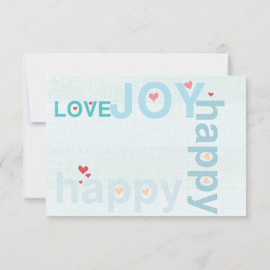 Blauw Moderne Typografie Bruiloft RSVP Kaartje (Achterkant)