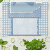 blauw moederschap theedoek (Gevouwen)