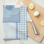 blauw moederschap theedoek (Quarter Fold)