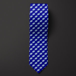 Blauw monochromatisch Football Stropdas