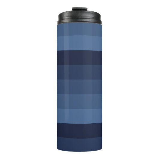 Blauw monochromatisch thermosbeker (Voorkant)