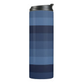 Blauw monochromatisch thermosbeker (Gedraaid links)