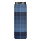 Blauw monochromatisch thermosbeker (Achterkant)