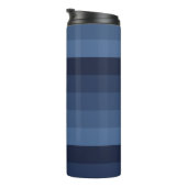 Blauw monochromatisch thermosbeker (Geroteerd rechts)