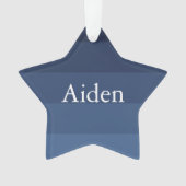 Blauw Monochroom Ornament (voorkant)