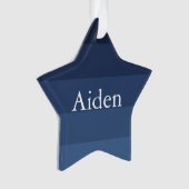 Blauw Monochroom Ornament (voorkant)