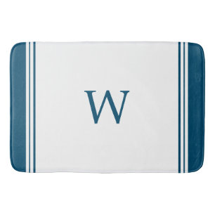 Blauw Monogram Badmat