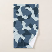 Blauw Monogram grote Koe afdrukken Bad Handdoek (Handdoek)