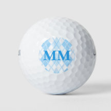 Blauw Monogram Initiaal