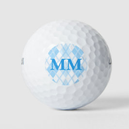 Blauw Monogram Initiaal Golfballen