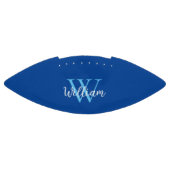 Blauw Monogram Initialen American Football (Paneel)