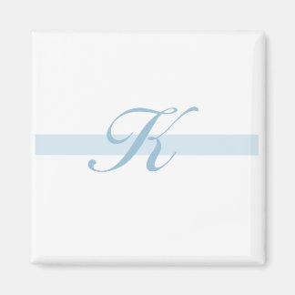 Blauw Monogram K Magneet