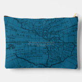 Blauw Monogram Nauutisch Kaart Etui (Achterkant)