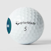 Blauw Monogram om Golfer's Golf Balls te identific Golfballen (Logo)