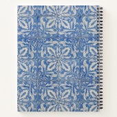 blauw monogram Portugese tegels Notitieboek (Achterkant)