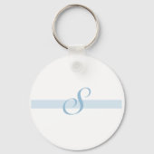 Blauw Monogram S Sleutelhanger (Voorkant)