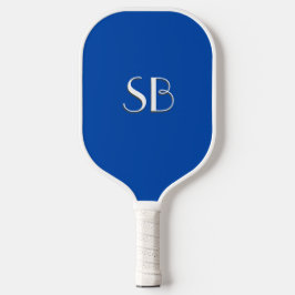 Blauw monogram vast kobalt pickleball paddle