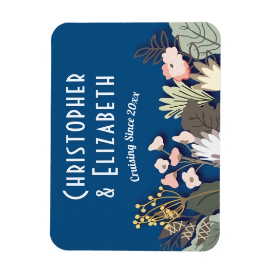 Blauw Monogram voor de finale cruiseschip Magneet (Verticaal)