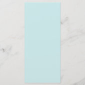 Blauw Monogram Wervelingen Wedding Menu Kaarten (Achterkant)