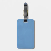 Blauw Monster Bagagelabel (Achterkant verticaal)