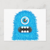 Blauw Monster Briefkaart (Voorkant)