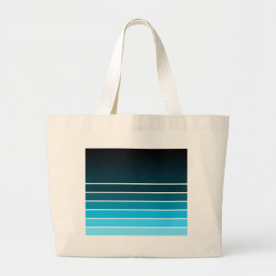 blauw monster grote tote bag