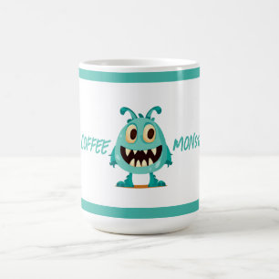 Blauw/monster/kind/halloween Koffiemok