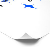 Blauw monster perfect poster (Hoek)