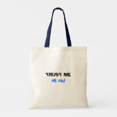 Blauw monster tote bag (Achterkant)