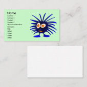 Blauw monster visitekaartje (Voorkant / Achterkant)