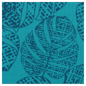 Blauw monstera-bladeren. stof (Close Up)