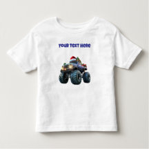Blauw monstertruck peutershirt te bewerken