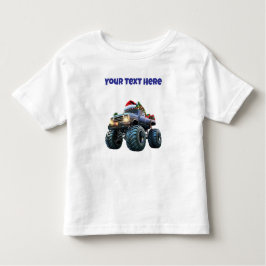 Blauw monstertruck peutershirt te bewerken kinder shirts
