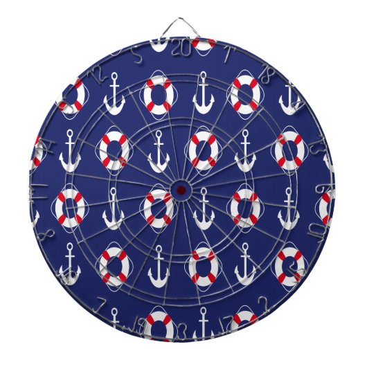 Blauw, mooi zomerdesign dart board dartbord (Voorkant)