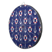 Blauw, mooi zomerdesign dart board dartbord (Voorkant Rechts)