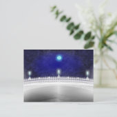 BLAUW MOON OVER DE HAPENNY BRIDGE BRIEFKAART (Staand voorkant)