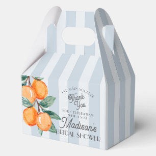 Blauw Moppie Haar Hoofd Pers Citrus Bruidsfeestje Bedankdoosjes